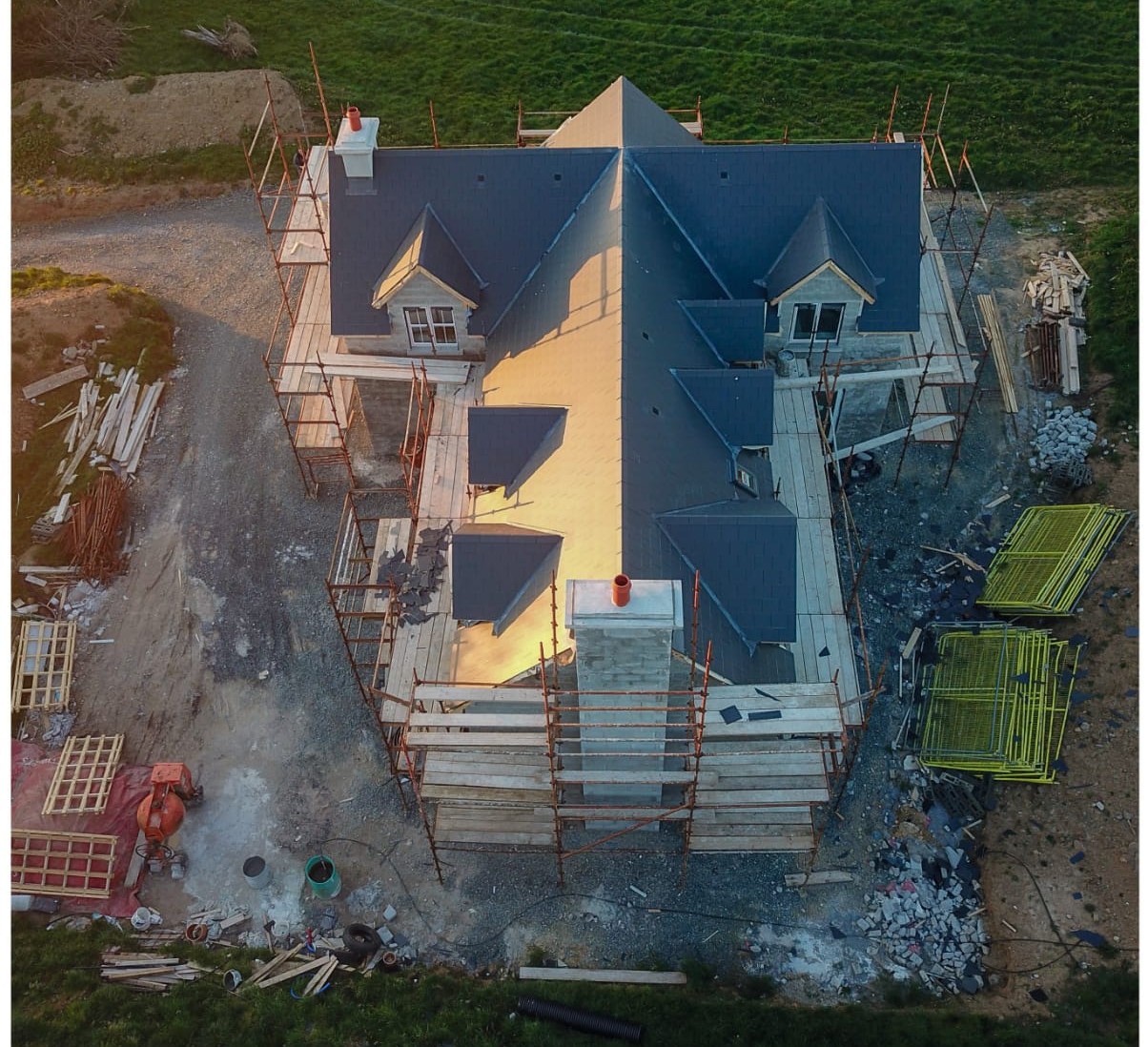 Contractor renovating.